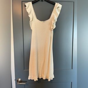 Anthropologie Ivory knit/crochet dress.